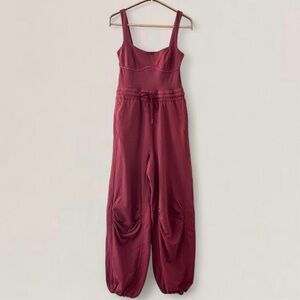 FP Movement Inbound Onsie Burgundy Jumpsuit